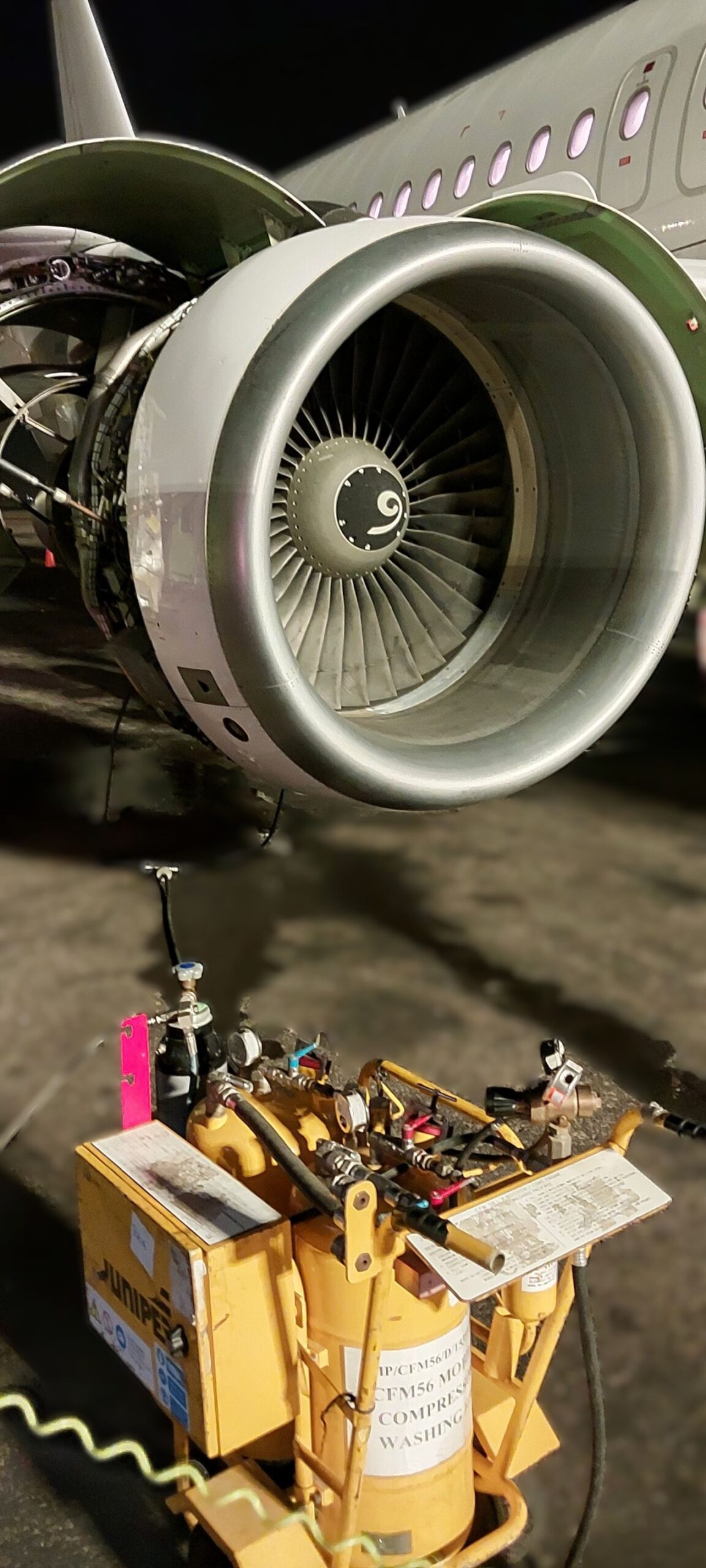 Read more about the article Engine Wash prior BSI with Juniper Washing Rig