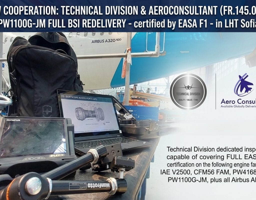 Milestone in our cooperation with AeroConsultant PW1100 EASA F1